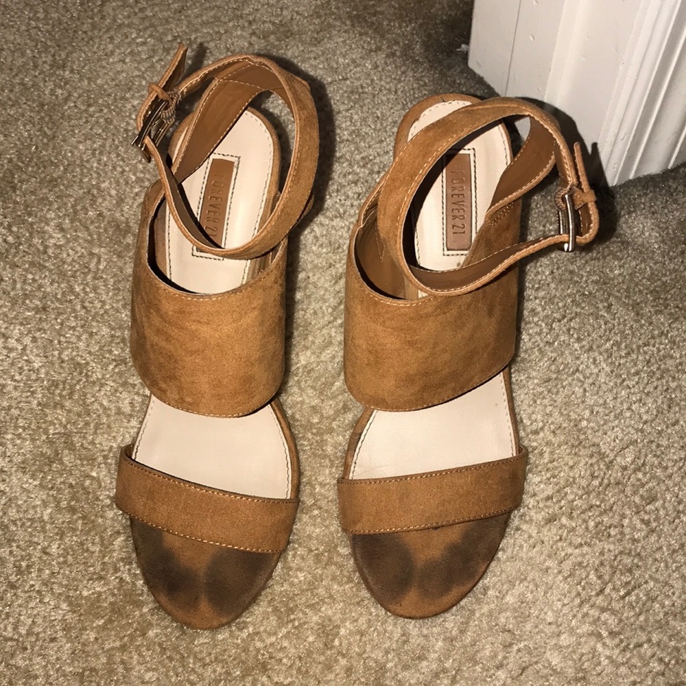 Brown Suede Wedges - Picture 2 of 4
